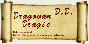 Dragovan Dragić vizit kartica